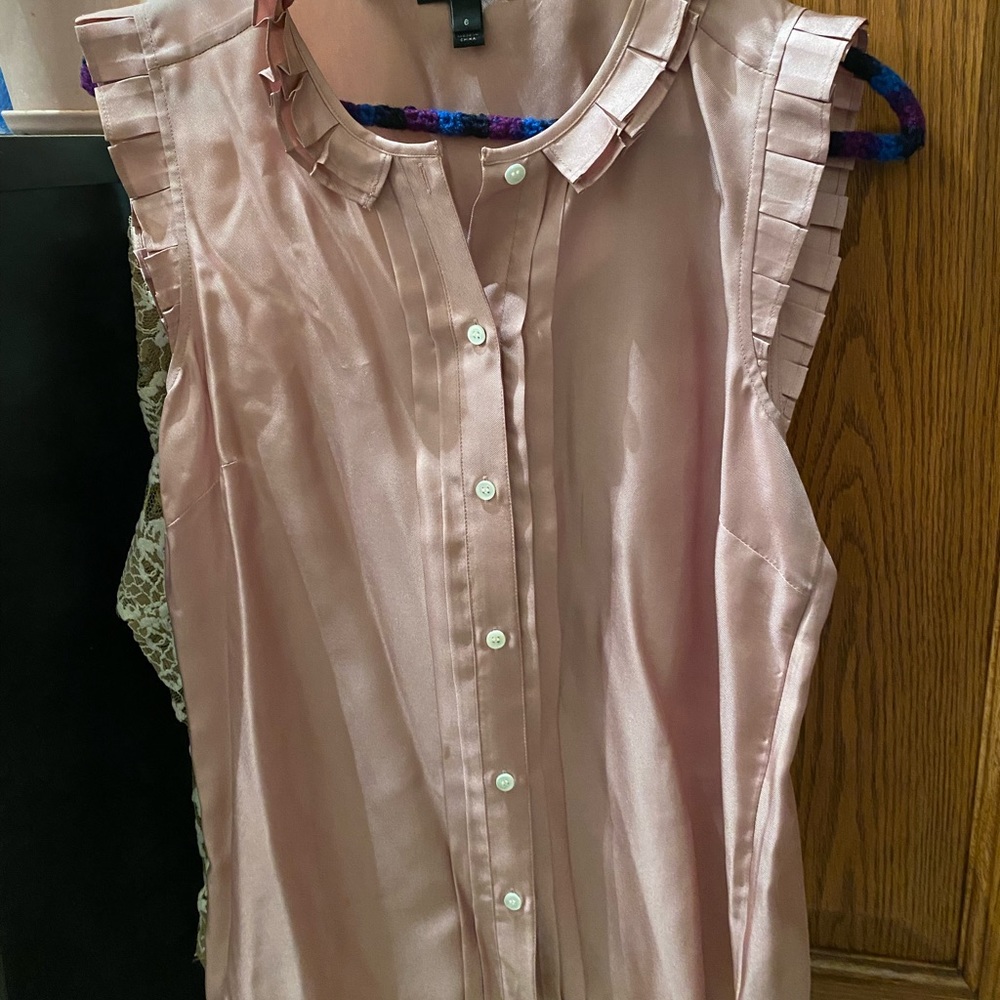 JCrew light pink shell top, size 6
